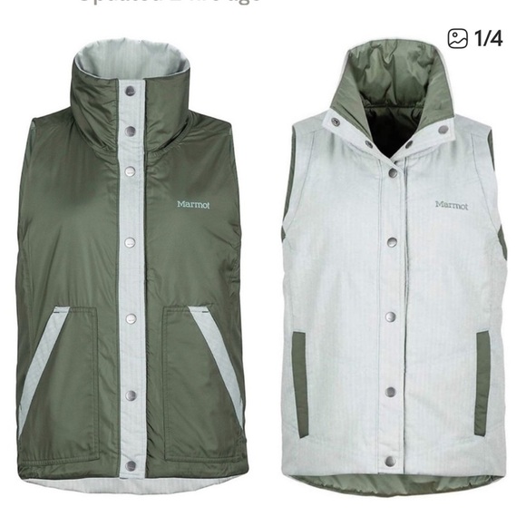 Marmot Jackets & Blazers - Marmot Peyton Reversible Vest Green